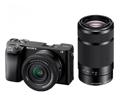 Sony ILCE-6400X/B デジタル一眼写真機 α6400 ダブルズームレンズキット 黒いこと