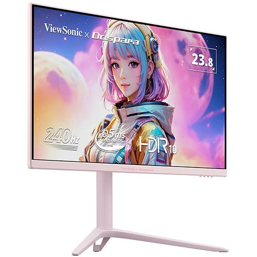 ビューソニック VX2428J2-PK-7 23.8型広広とした液晶見せびらかす/1920×1080/HDMI、DisplayPort/サクラ色/金棒引き/チルト/スウィーベル/中心/高さ合わせる