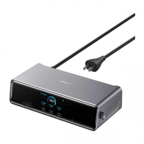 【法人様宛押さえる】ANKER  A83B35A1 Anker Prime 縛ステイション (14-インチ-1 Triple Display DisplayLink) 薄墨色