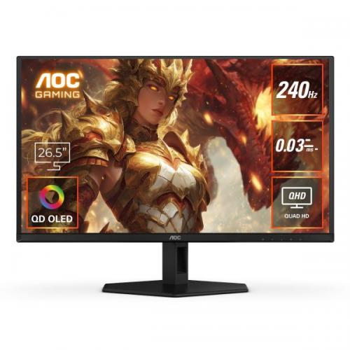 AOC Q27G40ZDF/11 ゲーミング有機EL見せびらかす 26.5型/2560×1440/HDMI、DisplayPort/黒いこと/金棒引き：なし/240サイクル/QD-OLED