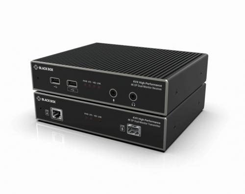 ブラックボックス KVXHP-200 4K60 4:4:4相応う デュアル頭顱相応う KVMエクステンダーキット(DP/USB/CAT6or光衣料繊維)