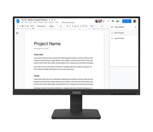 レノボ 64CBKAR6JP ThinkVision S22-4e (21.5型広広とした液晶見せびらかす/1920×1080/VGA、HDMI/黒いこと/金棒引き：なし/3年歳盛りだくさん引き受ける/広可視性角IPSダイアログボックスやとい入れる)