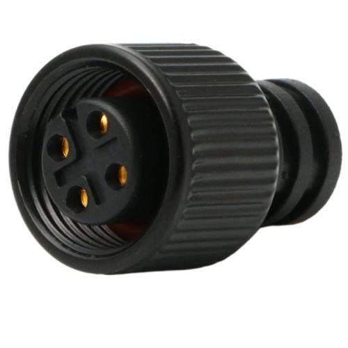 ELECOM PZAACM12B12041 雨合羽インダストリアルコネクター/M12/4いの一番(刃針)