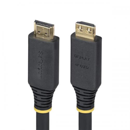 StarTech.com HDMI2-CABLE-GRIP-10M HDMI 2.0有線テレビ/能動的/10m/抜け押しとどめる繋ぎ/ハイスピード/4K60サイクル/黒いこと/抜けにくい