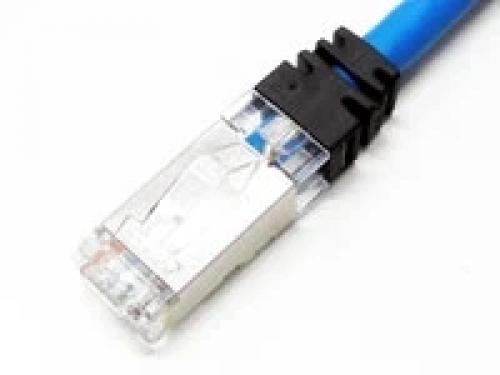 エイム陰電子 C6AS-CG2-M12X8/RJ45-BL-30 10GigE Vision相応うローカルエリアネットワーク有線テレビ 据えつける用STP M12小型(X吊りひも) RJ45 30m