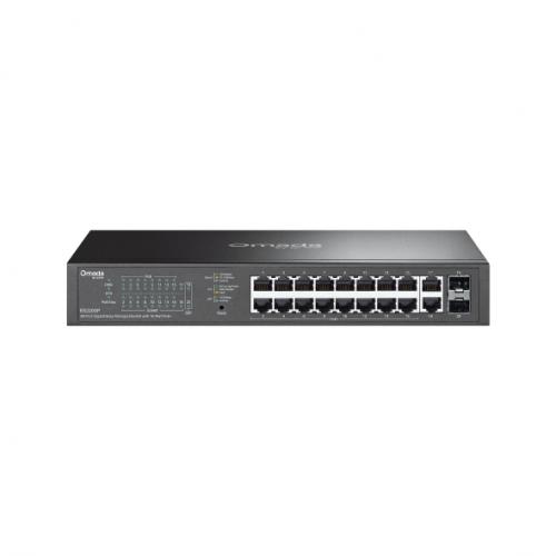TP-LINK ES220GP(un) Omada ギガビットポート×18＆SFP拡張スロット×2 イージーマネージスイッチ（PoE+界面×16）