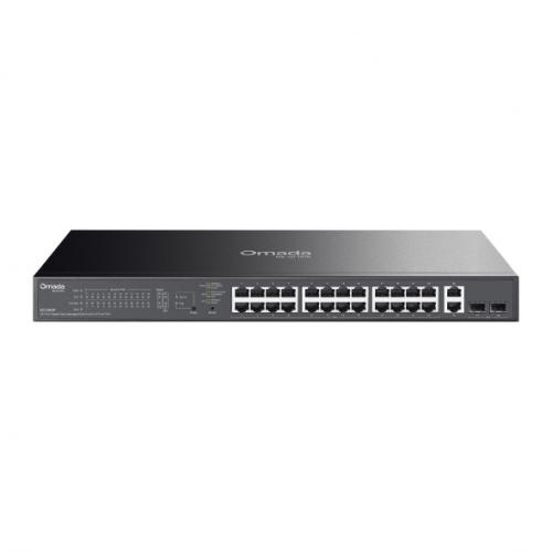 TP-LINK ES228GP(un) Omada ギガビットポート×26＆SFP拡張スロット×2 イージーマネージスイッチ（PoE+界面×24）