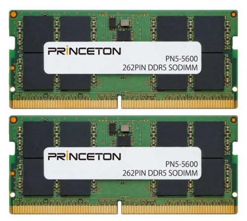 プリンストン PN5-5600-16GX2 32GB（16GB 2枚組） DDR5-5600 262PIN SODIMM｜ISダイレクト店