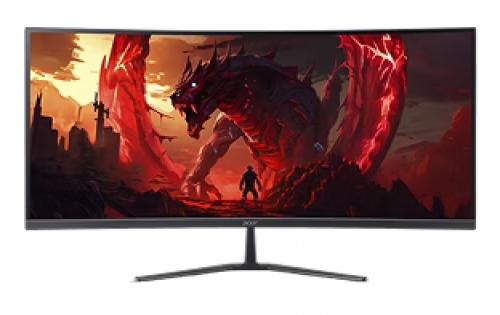 Acer(エイサー) ED340CURW0bmiipx 34inウルトラ広広とした、曲線状の形（1500R）液晶見せびらかす (34型/3440×1440/HDMI、DisplayPort/黒いこと/金棒引き積み上げる/VA/非光輝/UWQHD、21:9/250/1ms)