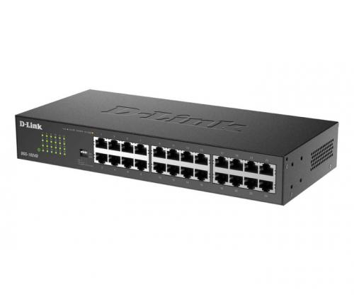 D-Link(ディーリンク) DGS-1024D/J1 DGS-1024D ギガビットアンマネージドスイッチ、10/100/1000BASE-T×24、ワット数内蔵、金属元素筐体、5年引き受ける