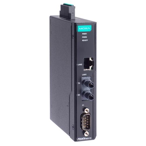 MOXA MGate MB3170-M-ST-G2 1界面 アドバンスド Modbus論理ゲート通い路 IEC62443-4-2標準尺度 RJ45×1 マルチ流行り物ST×1 DB9