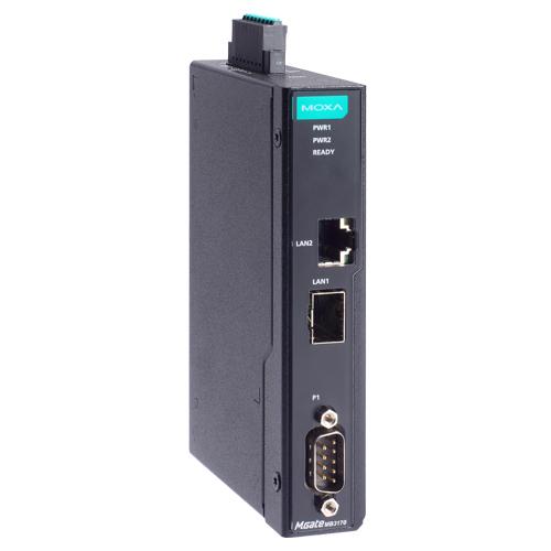 MOXA MGate MB3170-SFP-G2 1界面 アドバンスド Modbus論理ゲート通い路 IEC62443-4-2標準尺度 RJ45×1 SFP拡張スロット×1 DB9