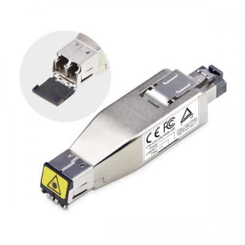 StarTech.com D01ML55P-FIBER-MEDIA 光媒体変換器/ギガビットイーサネット - 光衣料繊維取り替えっこ/シングル流行り物10粁・マルチ流行り物800m/PoE