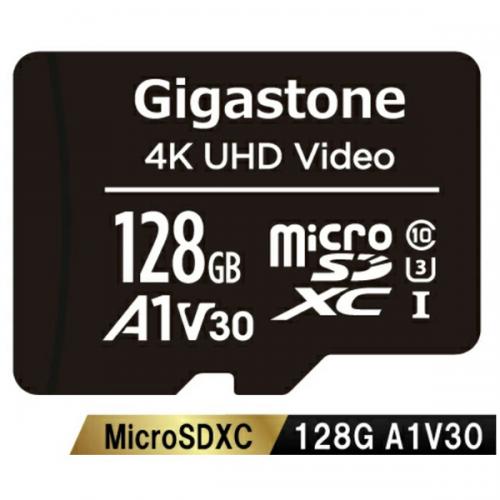 Gigastone GJMX-128GV3A1 microSDXC歌留多 128GB SD歌留多容れもの付き添い人 UHS-I U1 A1 V30仕様 最大限度読み取る機敏さ95MB/s Full 固定ディスク録画媒体映画化相応う