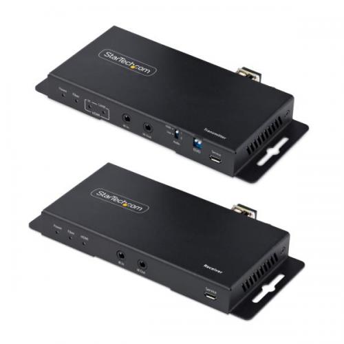 StarTech.com ST121HD20FXA2 HDMIエクステンダー/光ファイバー接続/送受信機セット/4K60Hz/シングル 1km マルチ300m/映像延長キット|ISダイレクト店