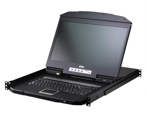 ATEN CL3716INWJJS 18.5inLCD積み上げる 16界面 USB HDMI IP-KVMドロワー（1田舎臭い/リモートメモリアクセス分かち合う、広広とした映写幕相応う）