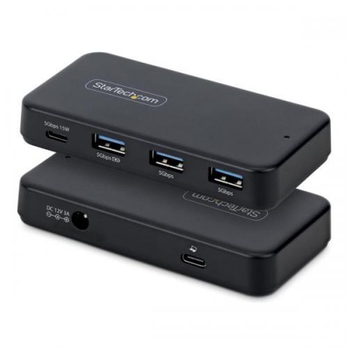 StarTech.com 311NA-USB-HUB USB-Cこしき/C/A両相応う/4界面/1x Type-C+3x Type-A/5Gbps/セルフ力強さ/ワット数アダプター付