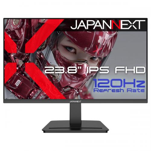 【法人様宛制限事項】JAPANNEXT JN-IPS238G120UF 液晶見せびらかす 23.8型/1920×1080/HDMI×1、DP×1/黒いこと/金棒引き有/2年引き受ける