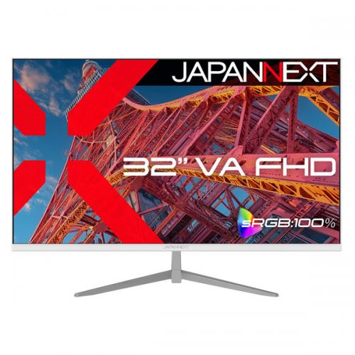 【法人様宛制限事項】JAPANNEXT JN-V32FLFHD-W 液晶見せびらかす 32型/1920×1080/HDMI×1、VGA×1/白いこと/金棒引き有/2年引き請ける