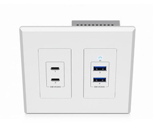 ADTECHNO UEX3D-WP-US ウォールプレート型USB 3.2 Gen1エクステンダー デバイス|ISダイレクト店