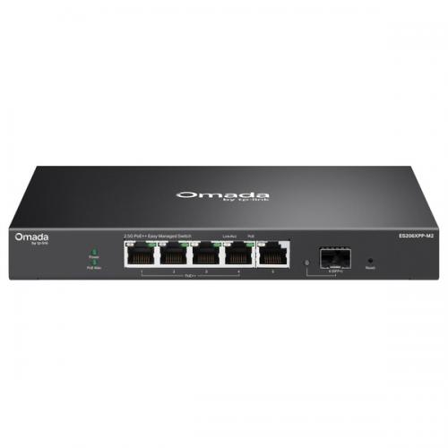 TP-LINK ES206XPP-M2 Omada 2.5G界面×5＆10G SFP+拡張スロット×1 イージーマネージスイッチ（PoE++界面×4）