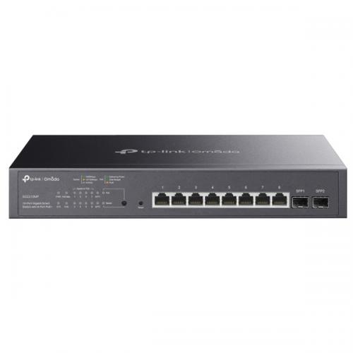 TP-LINK SG2210MP(UN) Omada ギガビットPoE+界面×8/SFP拡張スロット×2 かっこ良い取り替えっこ