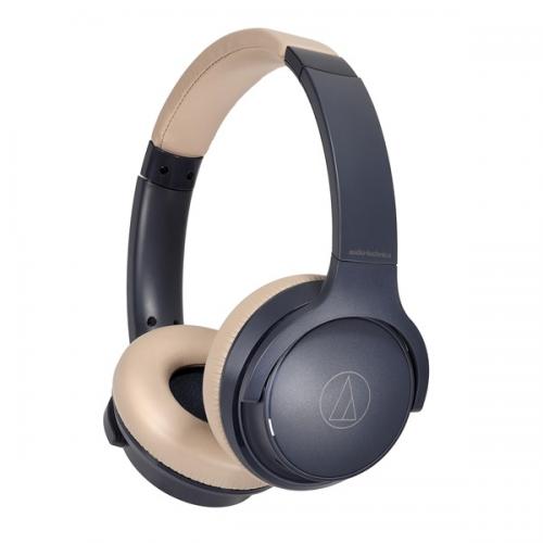 オーディオテクニカ ATH-S220BT NBG 無線電話受話器 ネイビーベージュ Bluetooth 最大限度60第四次元生まれ変わり 手っとり早い申し受ける 低引き延ばす流行り物 マルチポイント相応う