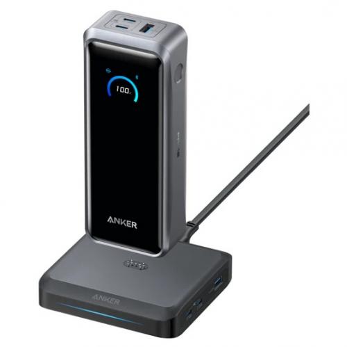 【法人様宛制限事項】ANKER  B110A511 Anker Prime Power Bank (26250mAh 300W) with Anker Prime Charging Base (150W 3 Ports) 黒いこと