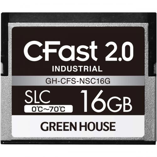 グリーンハウス GH-CFS-NSC16G CFast2.0 SLC 0度～70度 16GB 3年引き受ける
