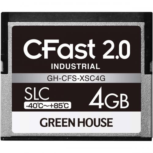 グリーンハウス GH-CFS-XSC4G CFast2.0 SLC -40度～85度 4GB 3年引き受ける