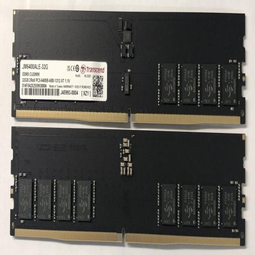 Transcend JM6400ALE-32G マイコン5-51200 (DDR5-6400) 相応う 288いの一番 CL52 1.1V DDR5 CUDIMM 32GB