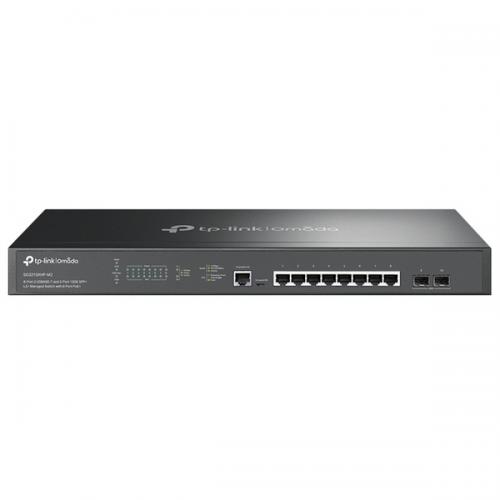 TP-LINK SG3210XHP-M2 JetStream 8界面 2.5GbE POE+ L2+ マネージスイッチ/2拡張スロット 10GE SFP+