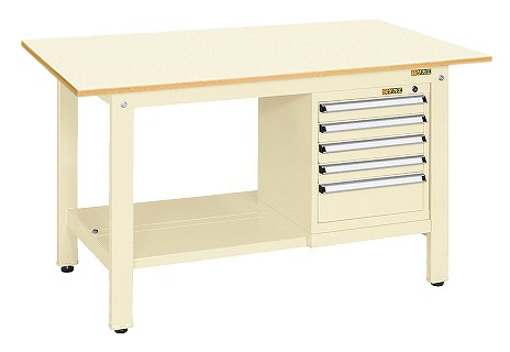 【法人様宛限定】サカエ KK-49PSL5I 軽量作業台ＫＫタイプ（スモールキャビネット付）