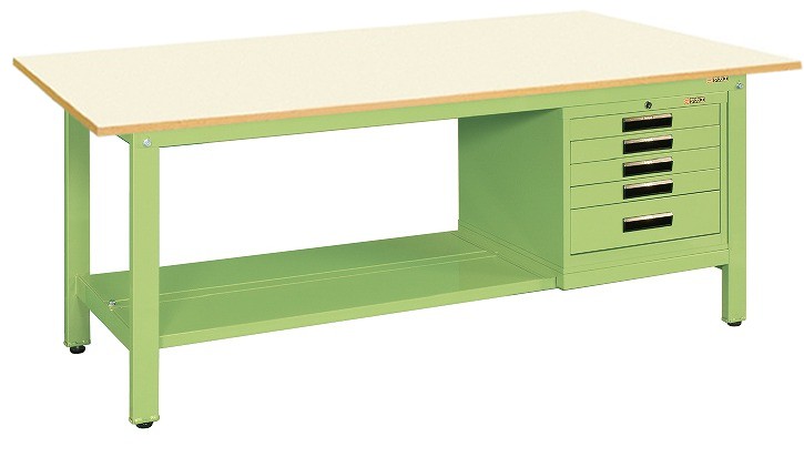 【法人様宛限定】サカエ KK-69PSVE4IG 軽量作業台ＫＫタイプ（ＳＶＥキャビネット付）