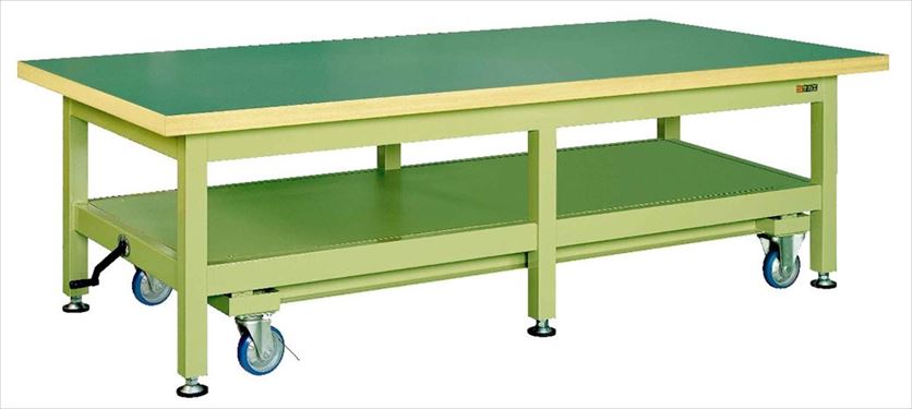 【法人様宛限定】サカエ KWCF-2412 超重量作業台ＫＷＣタイプ（ハンドル昇降移動式）