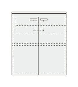 【法人様宛限定】サカエ PN-F94W ピットイン（キャビネット・天板付）