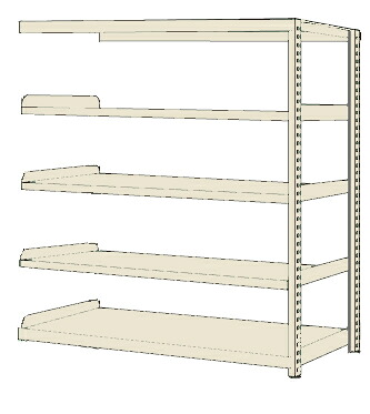 【法人様宛限定】サカエ RKN-8684RI ＲＫラック（連結・均等耐荷重：２５０ｋｇ／段・４段タイプ）