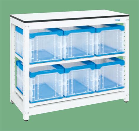【法人様宛限定】サカエ MR-1050BTL マルチプルラック天板付（固定式・コンテナ付）｜ISダイレクト店