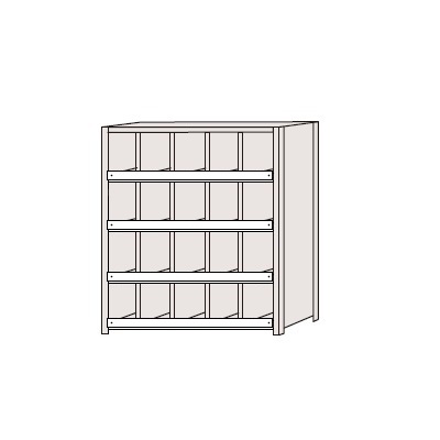 【法人様宛限定】サカエ NCCM710-504 区分棚