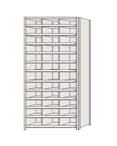 【法人様宛限定】サカエ NCCM110-312 区分棚|ISダイレクト店