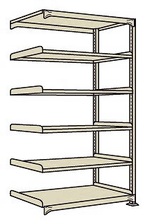 【法人様宛限定】サカエ RLW-2525R ラークラック(150kg/段・連結・高さ2100mm・5段)|ISダイレクト店
