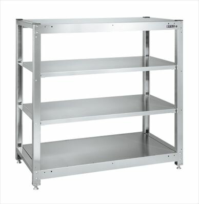 【法人様宛限定】サカエ SLN-1234SU4 ステンレスラック（固定式・ＳＵＳ４３０）