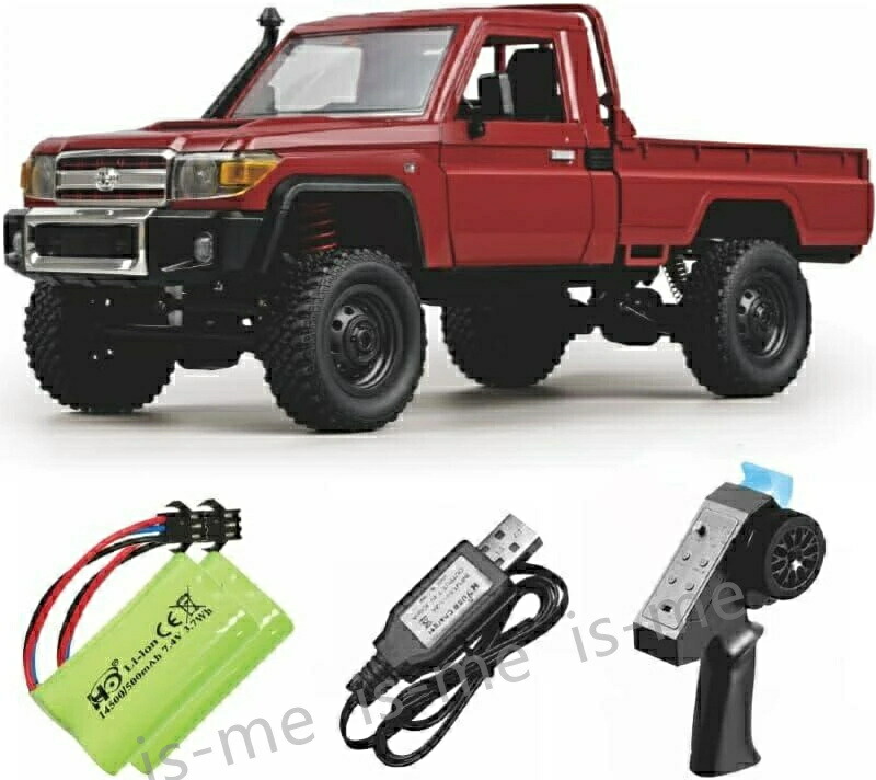 ラジコン トラック 子供向け 人気 ラジコンカー オフロード 36CM 大型 軽トラ クローラー 1/12 4WD リ バッテリー2個付き プレゼント