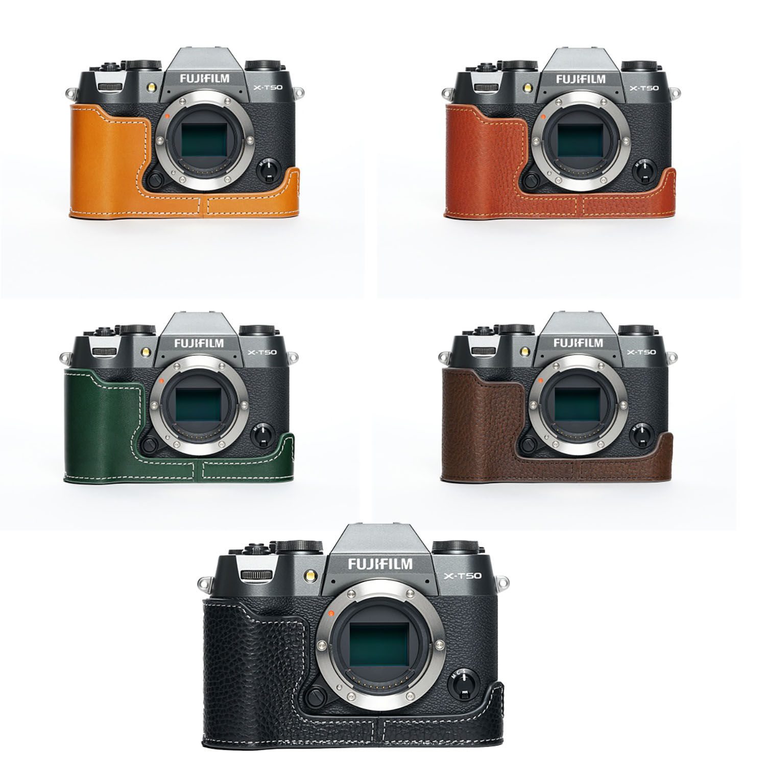 TP Original FUJIFILM XT50 X-T50専用 オープナブルタイプ お手てお手伝いさん本革 上半身容れもの 取り替えっこ 独居室取り替えっこ助けになる 根もと開閉 お手てお手伝いさん本革ハーフカメラケースバッグカバー