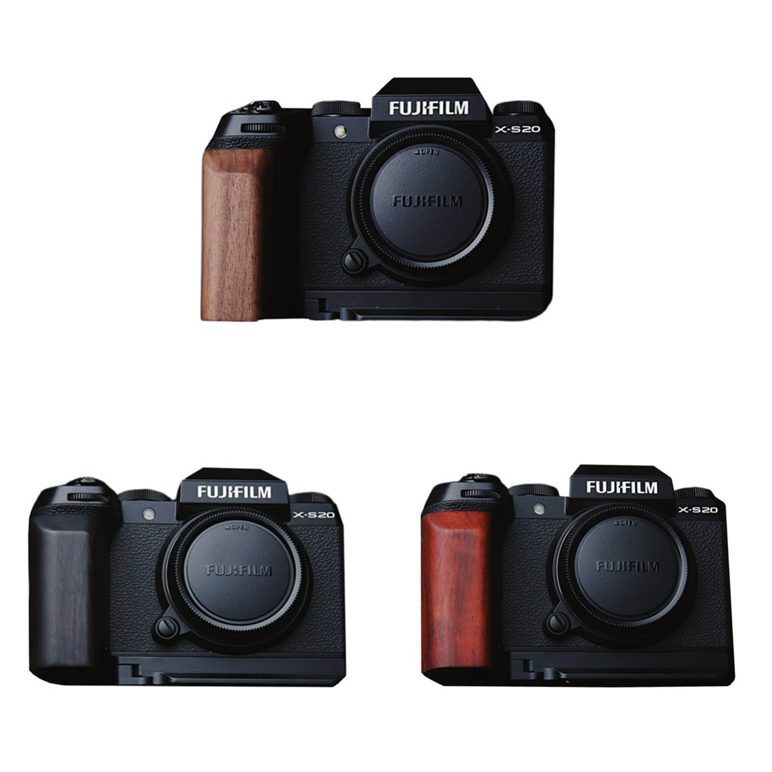 楽天市場】FUJIFILM X-pro3 専用 ハンドグリップメタル 檀木材