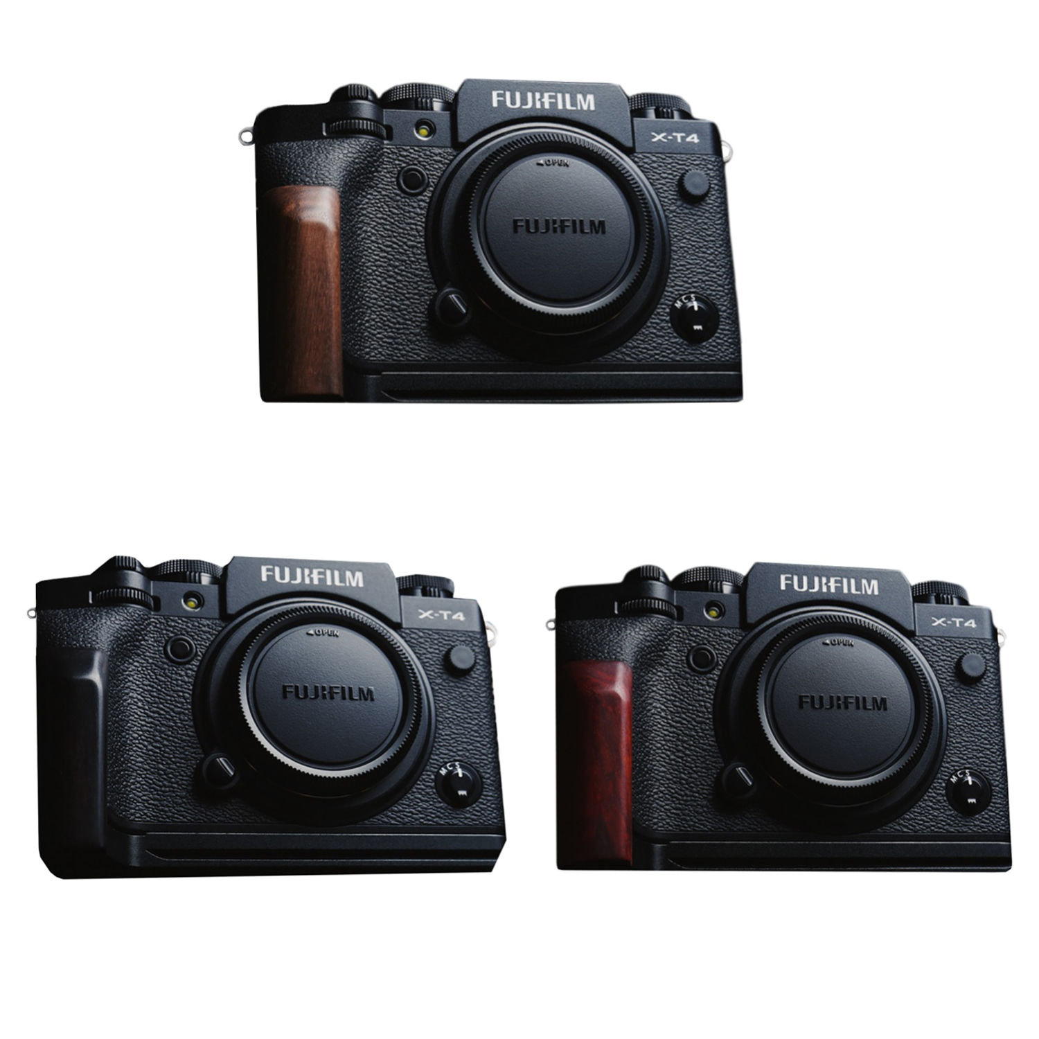 FUJIFILM XT4用 ハンドグリップ（ebony/黒檀/エボニー) 新品 グリップエクステンション/ハンドグリップ（黒檀/エボニー