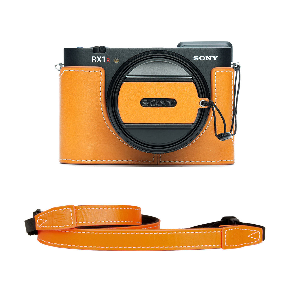 TP Original SONY RX1R3 RX1RM3 Mark III M3 カメラ専用 ハンドメイド+15カメラストラップ 本革 ボディケース ハーフカメラケース バッグ カバー 電池交換便利 底面開閉 手作り 専用対応カメラカバー|イーサン恵