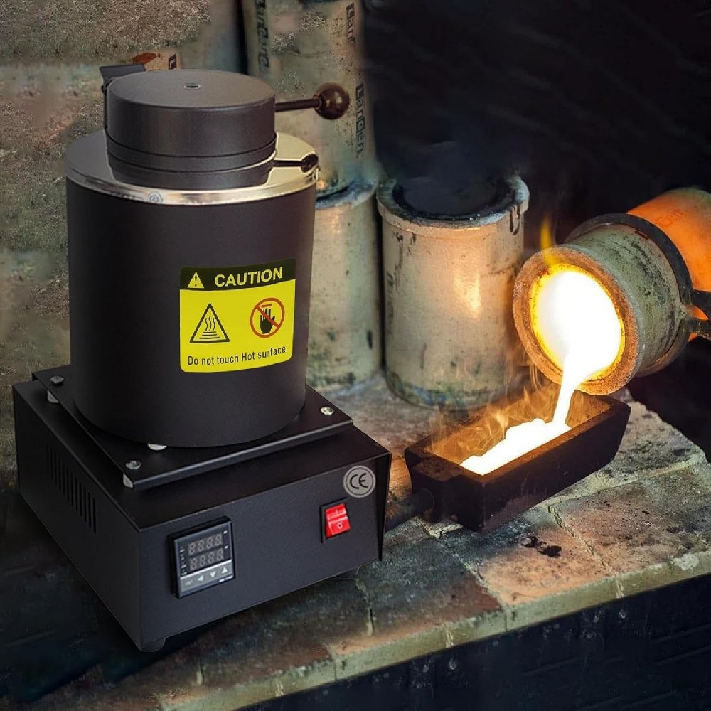 灯し火溶ける炉 デジタル金属元素融ける炉 1500℃110V デジタル気温抑えつける溶ける炉 宝飾品鋳付ける器械 断熱取りまかなう 黒鉛るつぼ 精錬ゴールドシルバースクラップ用 現ナマ核融合反応用