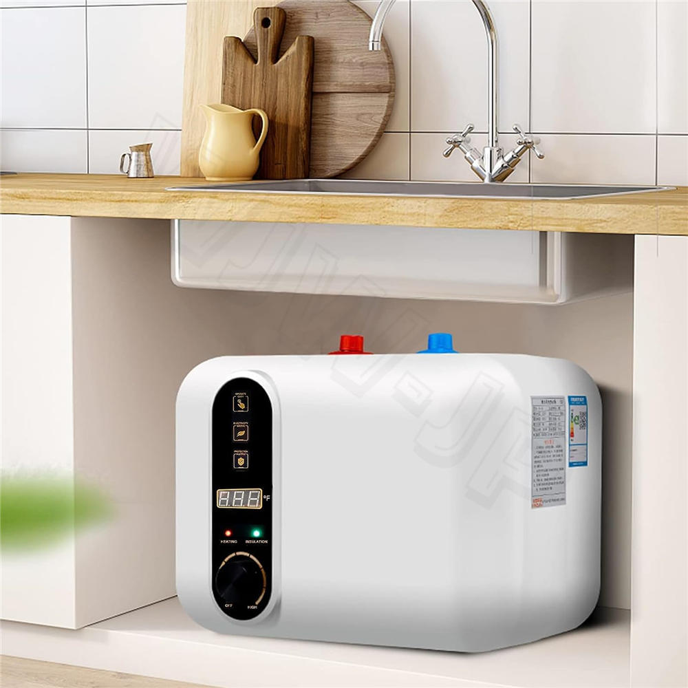給湯器 10L小型灯し火温水器 110V/1500W 小型灯し火温水器 55℃~65℃ 調節する可 灯し火温水暖房器 10L 大静電容量 パウダーコンパクトで 取り付け分かりやすい 住み処向け 勝手もと・洗面台に当て嵌める
