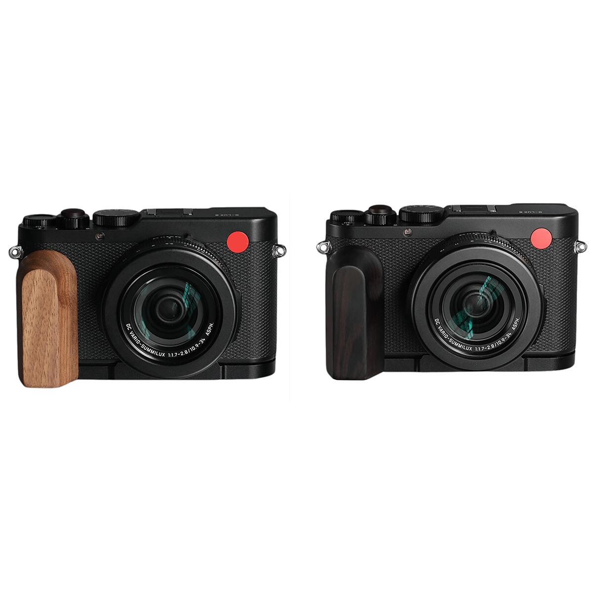 Leica ライカ D-LUX8 DLUX8 専用 カメラウッドグリップ 高級檀木材 木製ハンドル メタルベース L型グリップ ハンドメイド カメラケージ 電池交換可能｜イーサン恵
